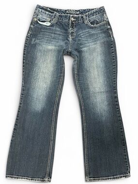 Women’s Mid Rise Dark Wash Jeans | Maurices
